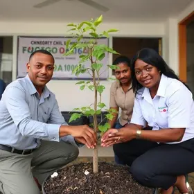 Prefeitura de Aracaju doa mudas